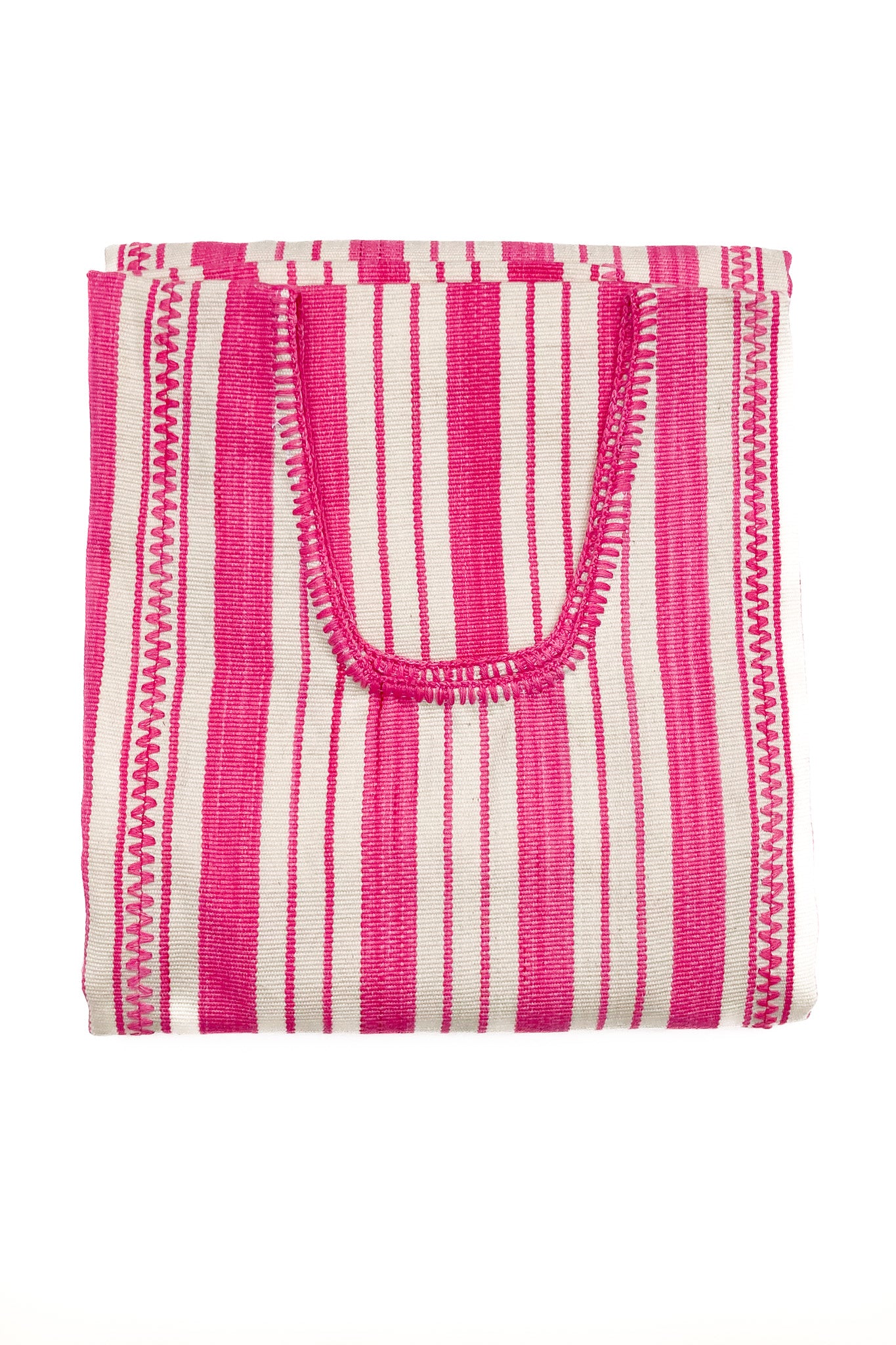 PINK STRIPE NARROW MINI KAFTAN