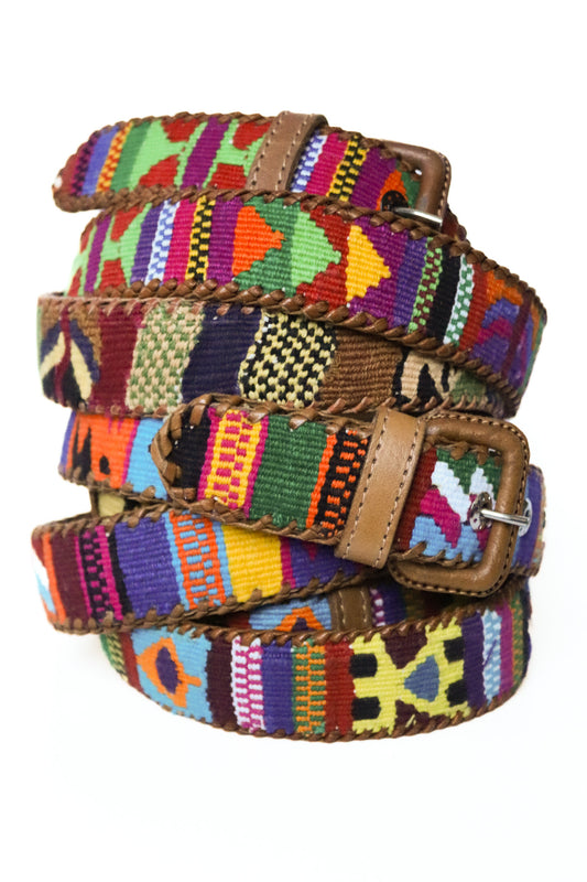 CHICHI LEATHER AND TEXTILE BELT